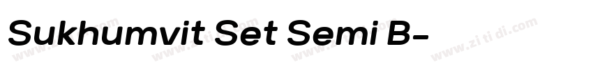 Sukhumvit Set Semi B字体转换